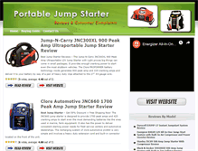 Tablet Screenshot of portablejumpstarterreviews.com